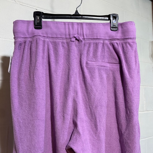 Free People Movement Women Radiant Jogger Purple Comfy Terry Loungewear Athletic - Picture 11 of 12